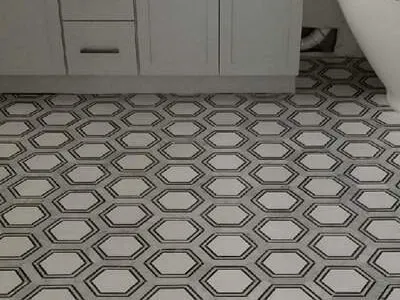 remodeled bathroom floor tile