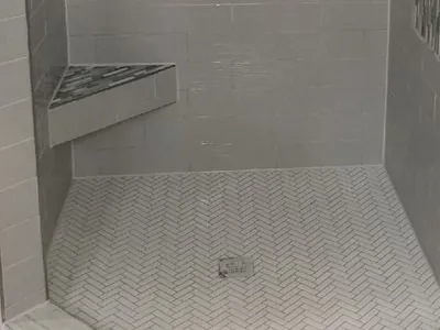 glass accents shower remodel